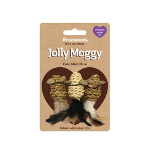 Rosewood Gato Jolly Moggy 3 mini ratones sisal catnip